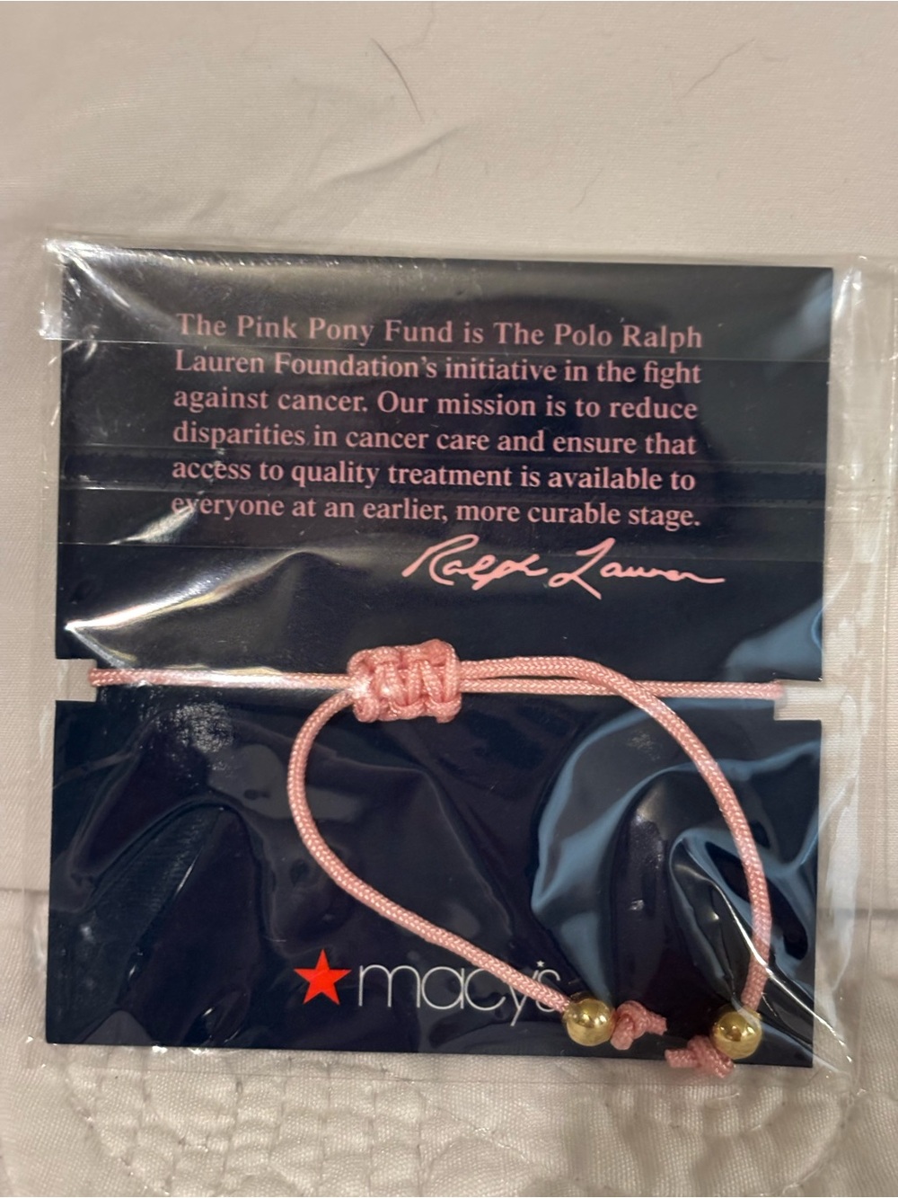 Ralph Lauren Pink Pony Pink Enamel Pony Charm Bracelet - Picture 3 of 3